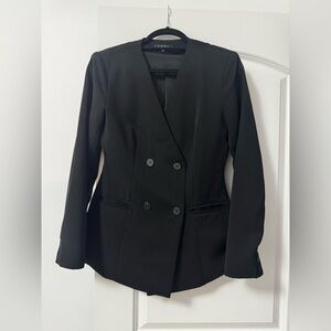 Black double breasted top/Blazer- medium